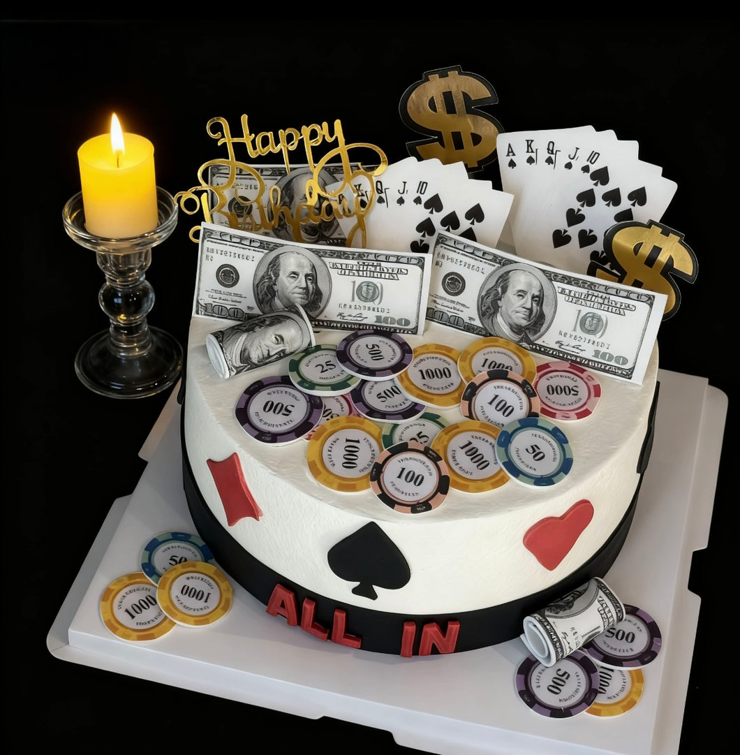 Chip dollar cake 筹码蛋糕