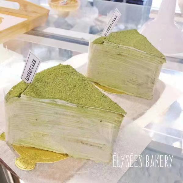 Matcha Red Bean Mochi Crepe Cake 抹茶红豆🫘麻薯千层